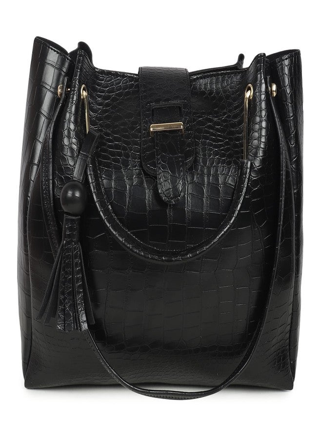DANIEL CLARK Handbags For Women Combo (Dark Black) - Image 2