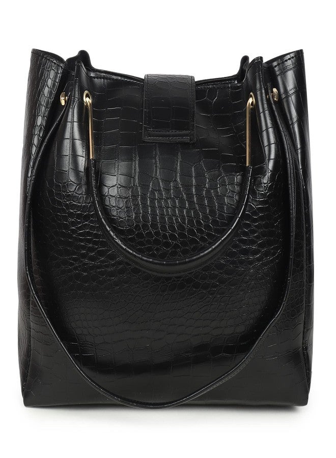 DANIEL CLARK Handbags For Women Combo (Dark Black) - Image 5