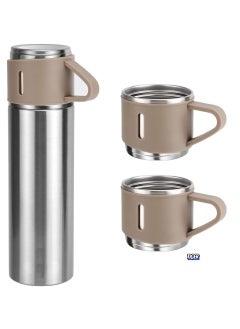 TIGER NEW Vacuum Insulated Flask 500ml/17.6oz Stainless Steel Thermo-Bottle with Cup – Keeps Drinks Hot & Cold, Ideal for Coffee, Water, and Beverages – Durable and Leak-Proof Design  - Image 1