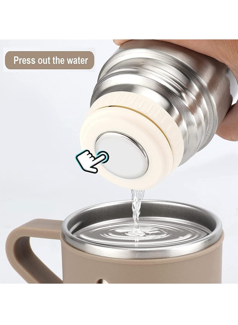 TIGER NEW Vacuum Insulated Flask 500ml/17.6oz Stainless Steel Thermo-Bottle with Cup – Keeps Drinks Hot & Cold, Ideal for Coffee, Water, and Beverages – Durable and Leak-Proof Design - Image 4