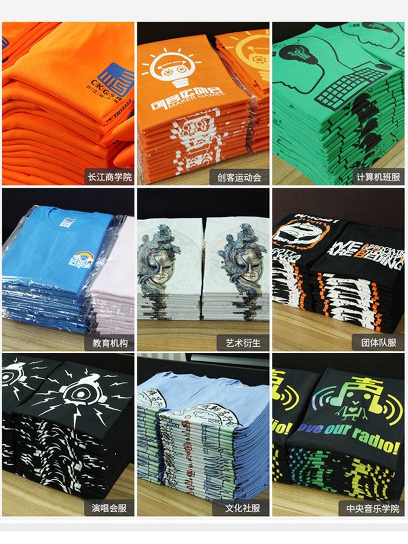 Children'S Short-Sleeved T-Shirts With Printed Logos, Family Activities, School Uniforms, Diy Class Uniforms, Advertising Shirts, Cultural Shirts, Family Outfits - Image 4