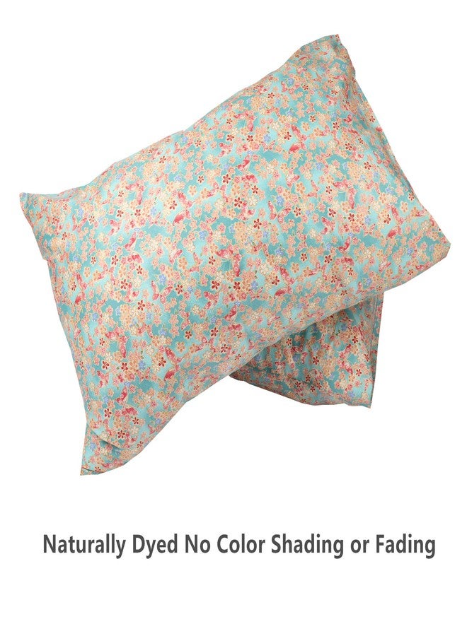 WBYCOTBED Floral Pillowcase Set of 2, Queen Size Ultra-Soft Cotton Pillow Covers with Envelope Closure, Breathable, Easy to Wash - Image 3