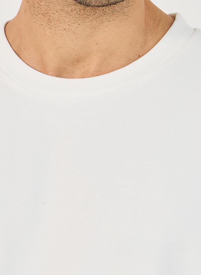 Styli Styli Textured Knit Oversized Training T-Shirt  - Image 3