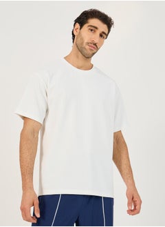 Styli Textured Knit Oversized Training T-Shirt  - Image 1