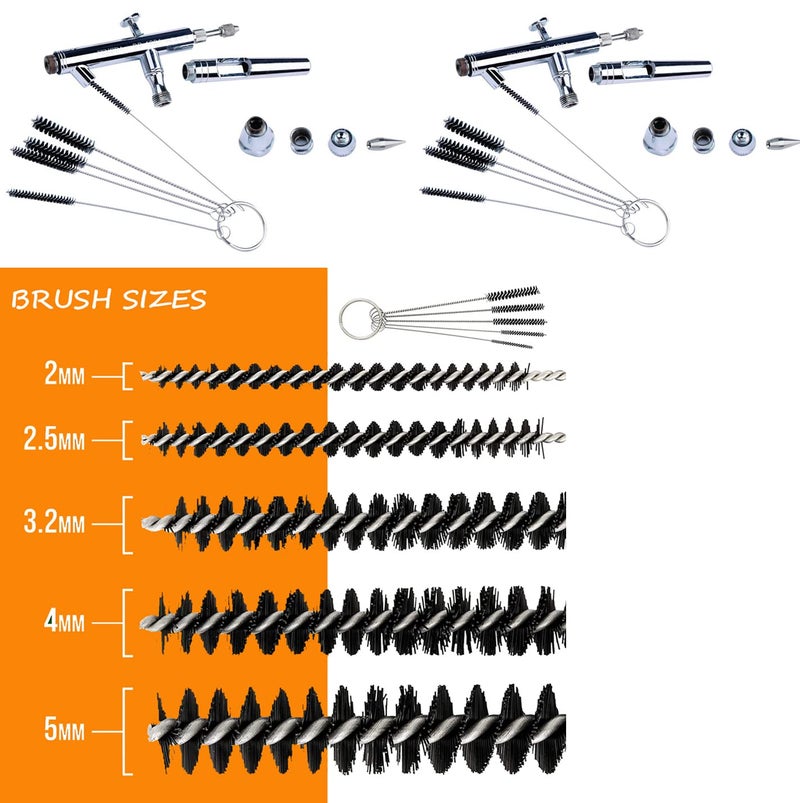 Fengda Airbrush Cleaning Kit, BD-778 Airbrush Cleaning Pot with 5 Cleaning Brushes, 5 Cleaning Picks, 3 Filters, 1 Wash Needle for Airbrush Needle, Nozzle Cleaning - Image 2