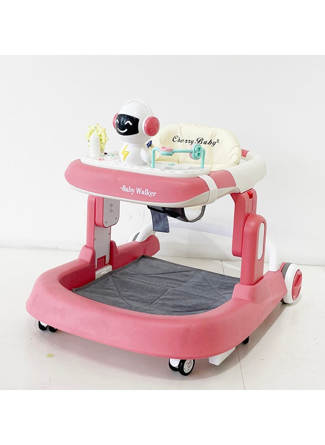kiddoz Baby Toy Stroller M-926-1, 4in1 Multifunction Foldable and Adjustable with Push Bar and Brakes - Pink 