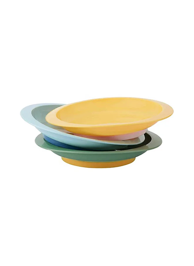 Badabulle Set Of 3 Non-Slip And Unbreakable Plates
