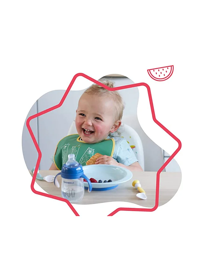 بادابيول Set Of 3 Non-Slip And Unbreakable Plates