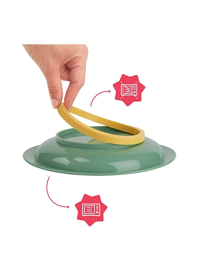 بادابيول Set Of 3 Non-Slip And Unbreakable Plates