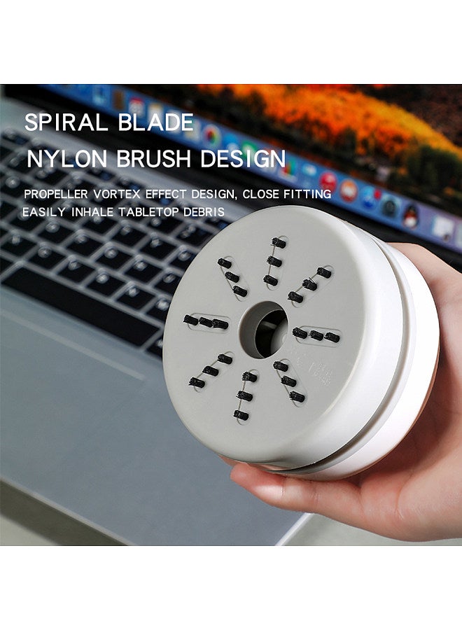 Generic Mini Desktop Vacuum Cleaner Portable Cute Cartoon Vacuum Cordless Table Dust Sweeper USB Rechargeable Battery Operated for Cleaning Dust Crumbs Hairs Scraps  - Image 4