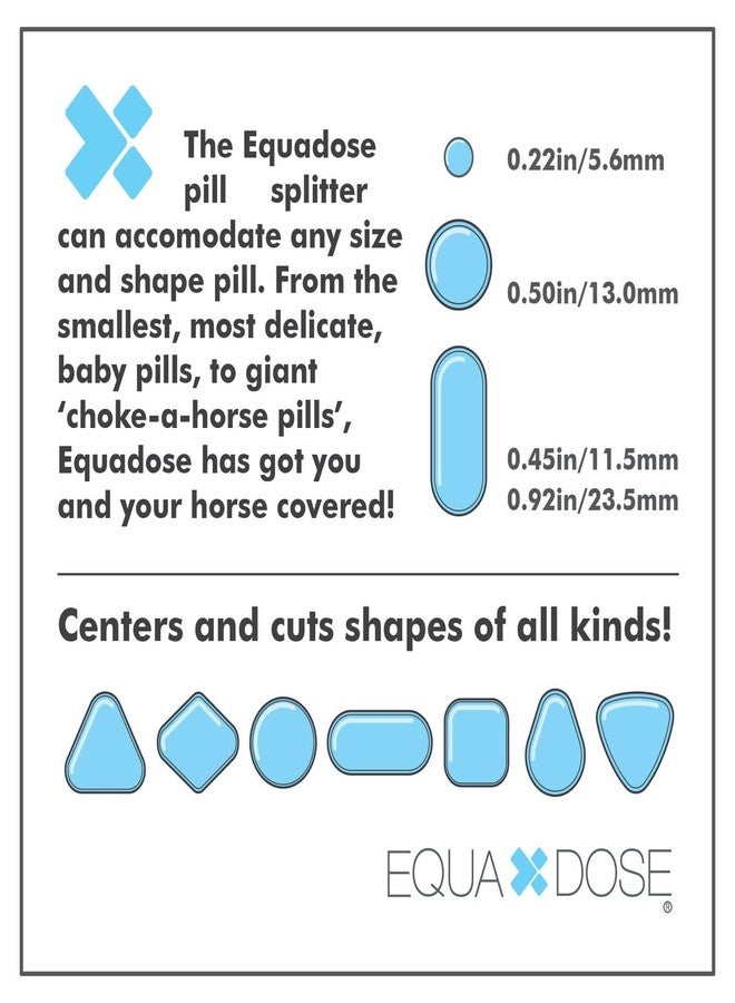 EQUADOSE Pill Splitter with Precision Aluminum Blades, Safely and Cleanly Cuts Small and Large Tablets, Vitamins, and Pills, Easy Tablet Divider for Accurate Medication Dosing - Image 4