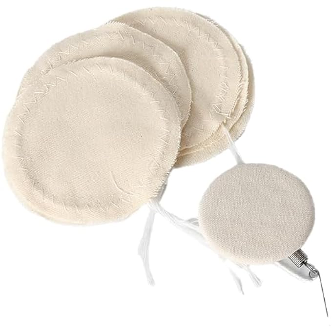 KUKUMAJI 20 Pcs Coffee Siphon Cloth FilterCoffee Syphon Cloth Replacement Filter For Balance Syphon Maker Vacuum Pot Filters Beige - Image 1