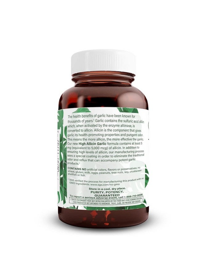 Natural Nutra High Allicin Garlic Supplement, Supports Immune System, Improve Heart Health, Improve Enzymes Health, Better Digestion, Fights Cold and Flu, Vanilla Coating, 500mg, 60 Vegan Tablets - Image 3