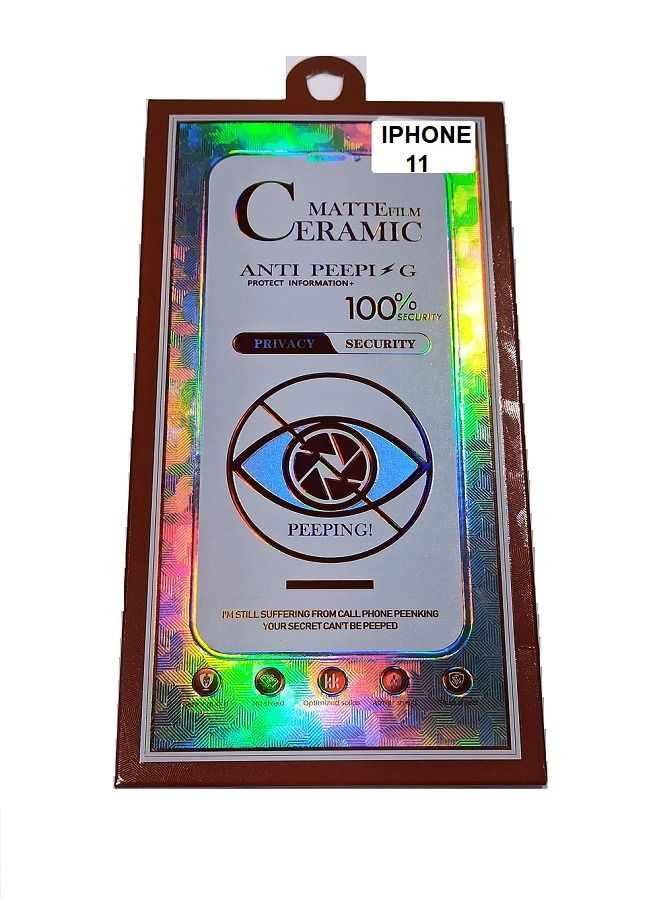 Screen protector for iPhone 11 privacy (Malaqif-Laqafah) - Image 1