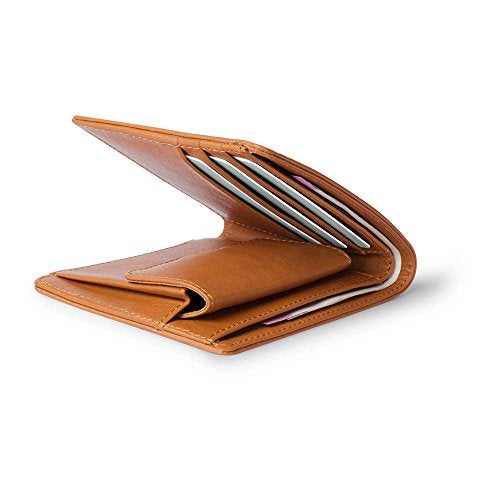 DailyObjects Classic Bifold Wallet for Men | Genuine Leather Material | Holds up to 8 Credit/Debit/ATM Cards | Slim & Easy to Fit | Coin Pocket with Button Closure | Handcrafted Money Purse - Image 3