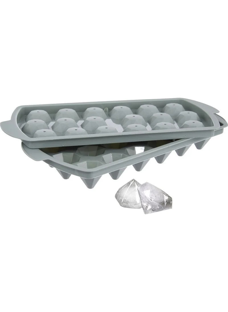 5 دي ام Diamond Shaped Ice Mold 18 Compartments