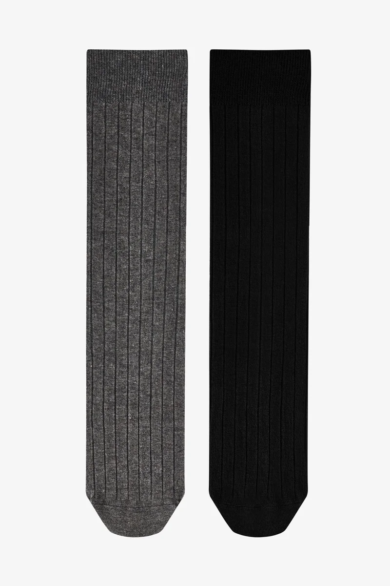 Penti PENTI Cool Ribbed Jacquard 2-Pack Crew Socks
