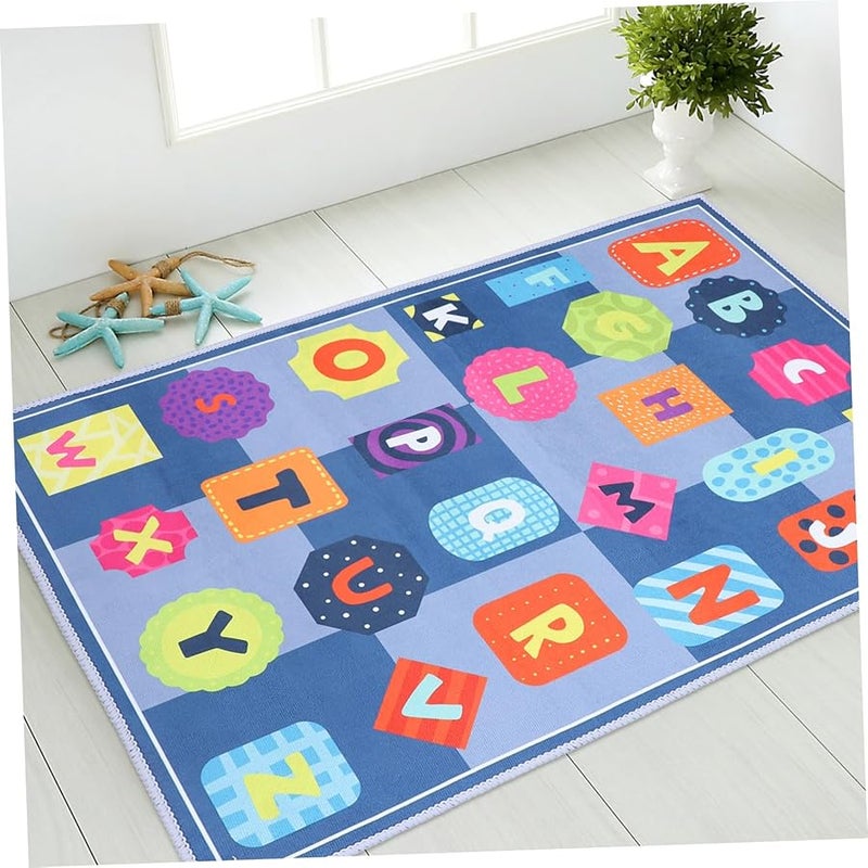 سجادة لعب تعليمية ناعمة كرتونية غير قابلة للانزلاق لغرفة الأطفال وسجادة حضانة - Image 5