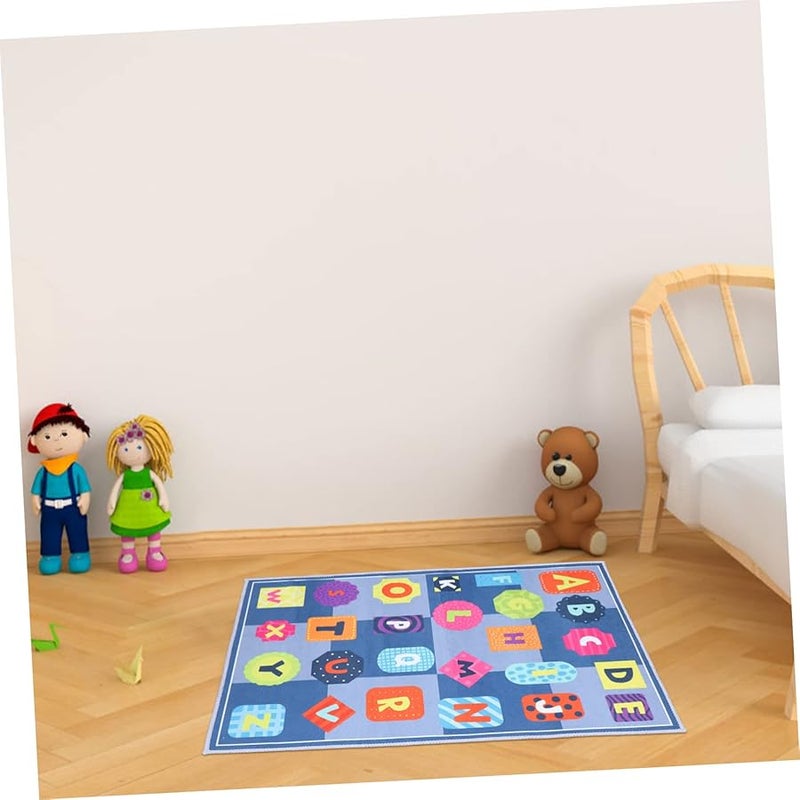 سجادة لعب تعليمية ناعمة كرتونية غير قابلة للانزلاق لغرفة الأطفال وسجادة حضانة - Image 3