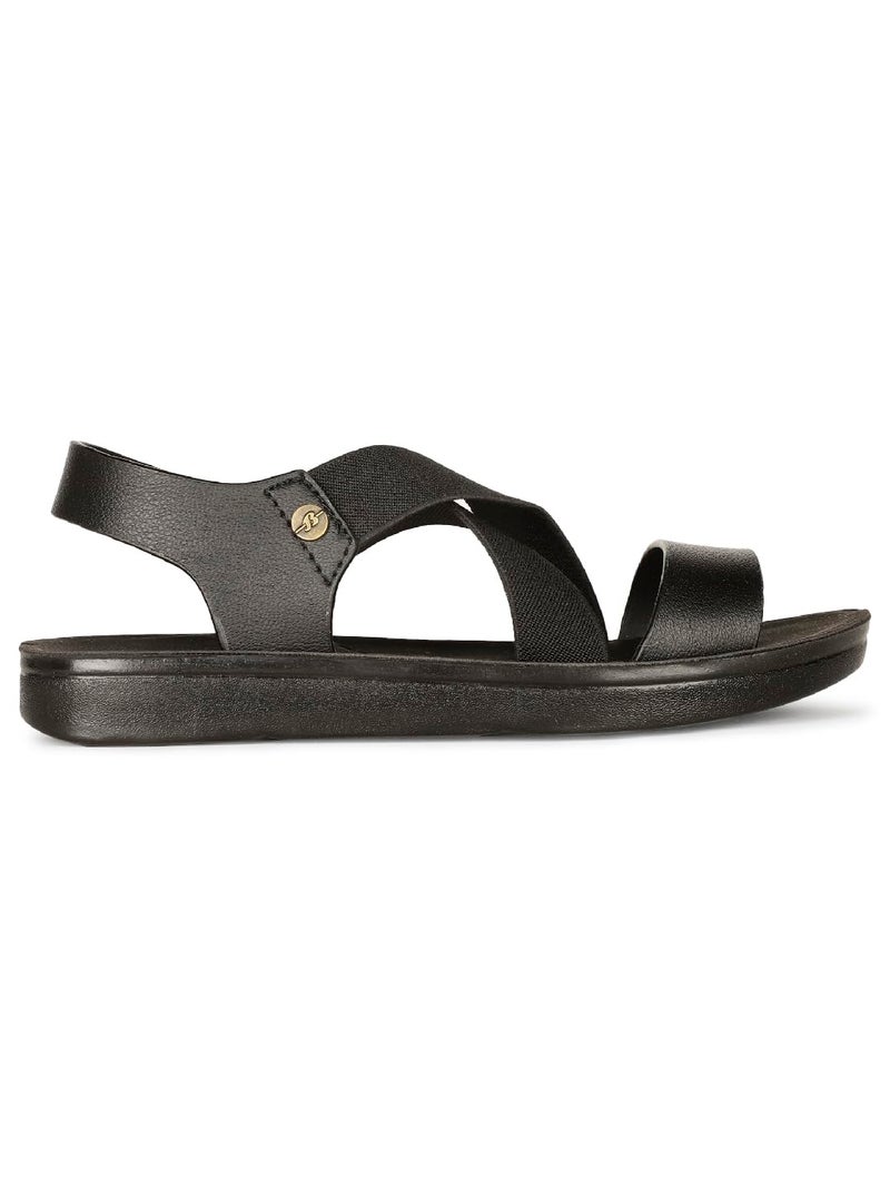 Bata Aerial Sandal Flat Women's Black Sandals - 7 UK (5616906) - Image 2