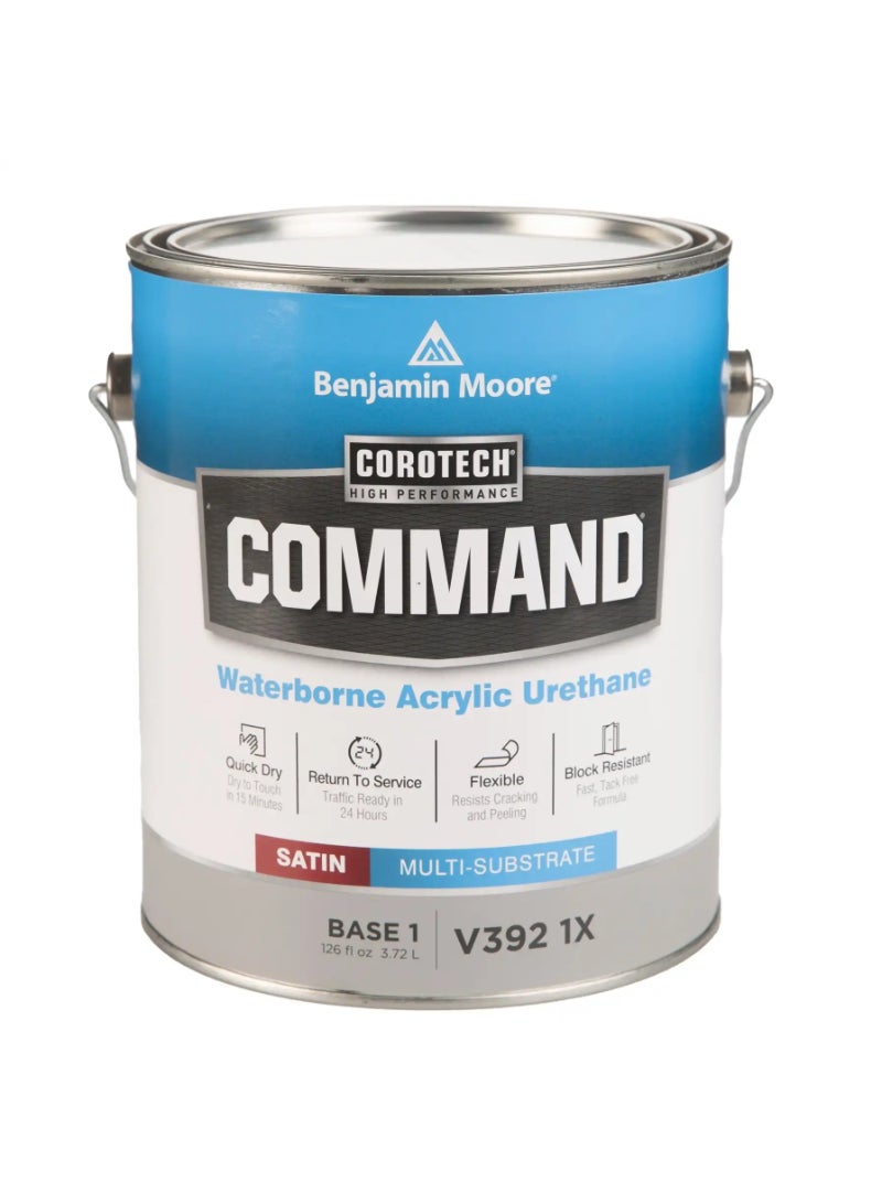 Benjamin Moore Corotech Command Interior/Exterior Satin Paint (3.72 L, Base 1)