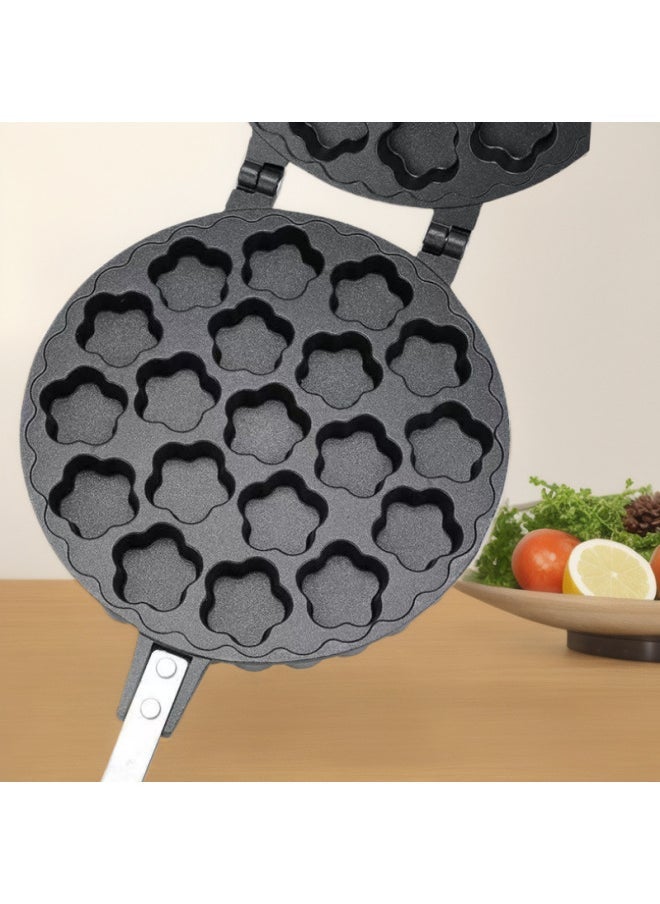 Commercial Household 37 Plum Blossom Small Cake Mold Non-stick Double-sided Frying Pan Cake Machine Baking Tools Wholesale-Specifications - Image 2