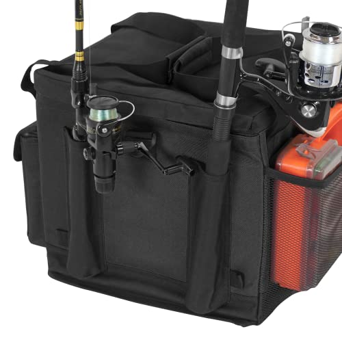 Pelican Exocrate Fishing Bag Large Saltwater Resistant Fishing Bag Kayak Fishing Tackle Storage Bag Fits a Milk CrateBlack - Image 3