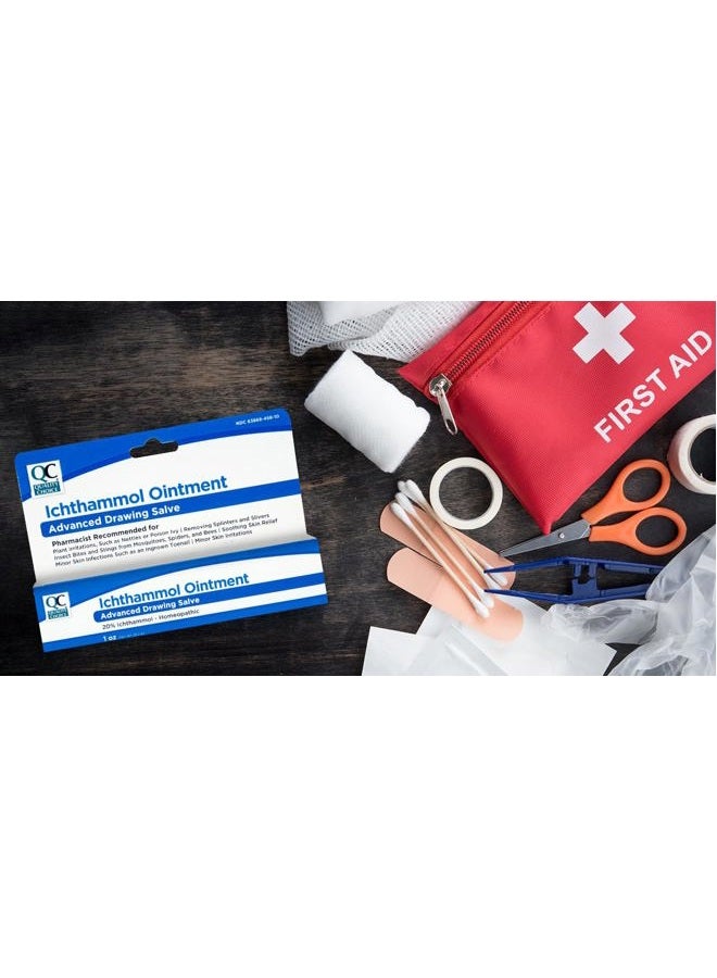 Quality Choice Ichthammol Ointment 20%, Advanced Drawing Salve, Soothing Skin Relief for Plant Irritations, Splinter, Slivers, Acne, Boils, Ingrown Hairs & Nails,Bug Bites & Stings, 1oz Tube - Image 5