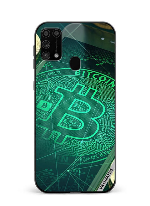 Protective Case Cover For Samsung Galaxy M31/M31 Prime Bitcoin Design Multicolour