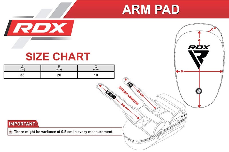 RDX Thai Pads for Kickboxing Muay Thai with Solid Handle Grip, Maya Hide Leather Curved Strike Shield for Boxing MMA Taekwondo Martial Arts, Training Combat Sports Knees Elbows Kicks Punches - Image 3