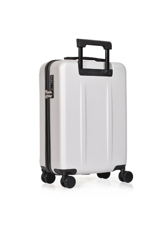 Morano Cabin Luggage Carry-On Trolley Bag With 4 Spinner Wheels TSA Lock, 20 inch (Light Silver) - Image 5
