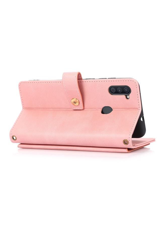 S-TOP Case For Samsung Galaxy A11 PU + TPU Horizontal Flip Leather Case with Holder & Card Slot & Wallet & Lanyard - Image 4