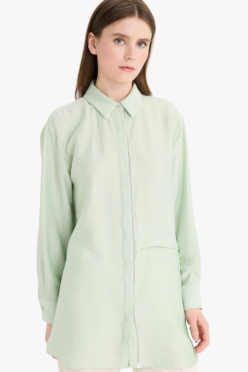 DeFacto Woman Relax Fit Long Sleeve Tunic  - Image 3