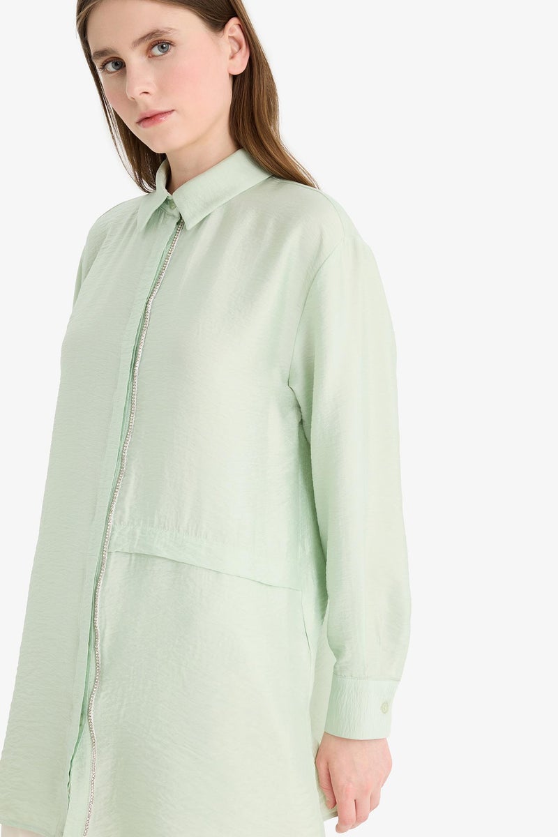 DeFacto Woman Relax Fit Long Sleeve Tunic  - Image 4
