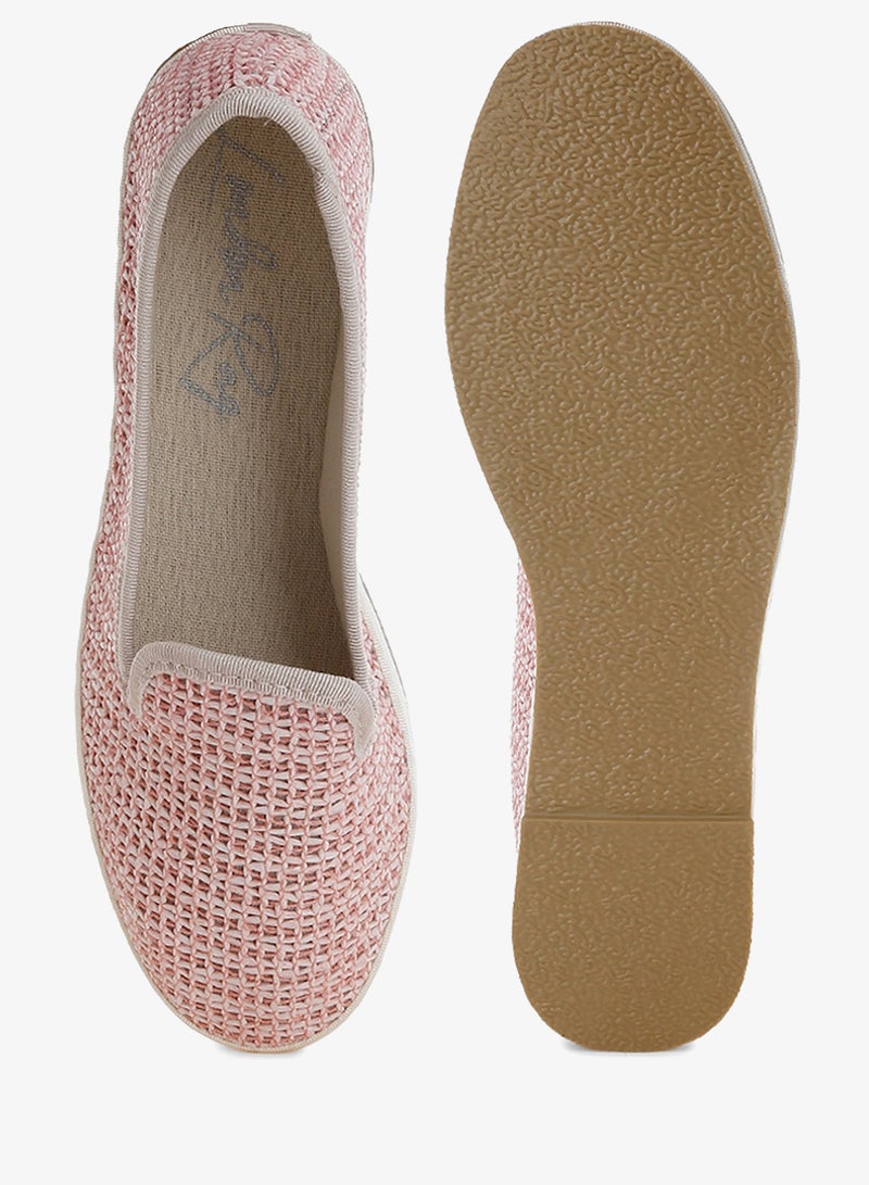 London Rag Round Toe Slip-On Loafers in Pink - Image 4