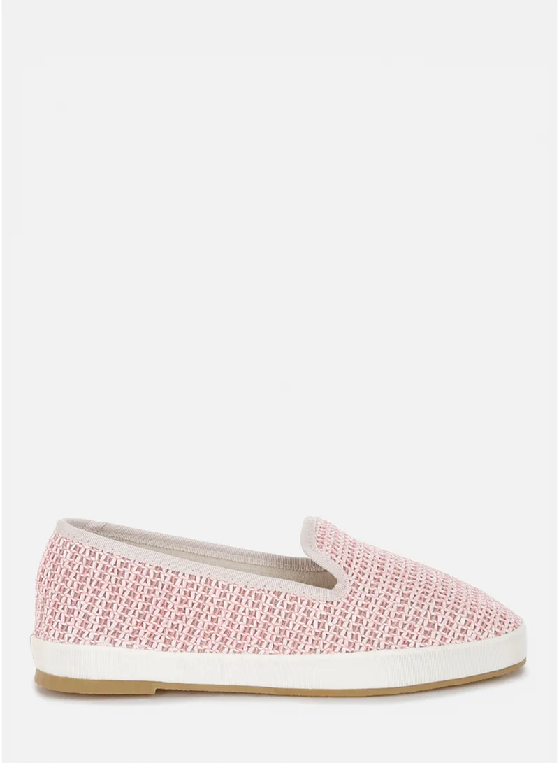 London Rag Round Toe Slip-On Loafers in Pink