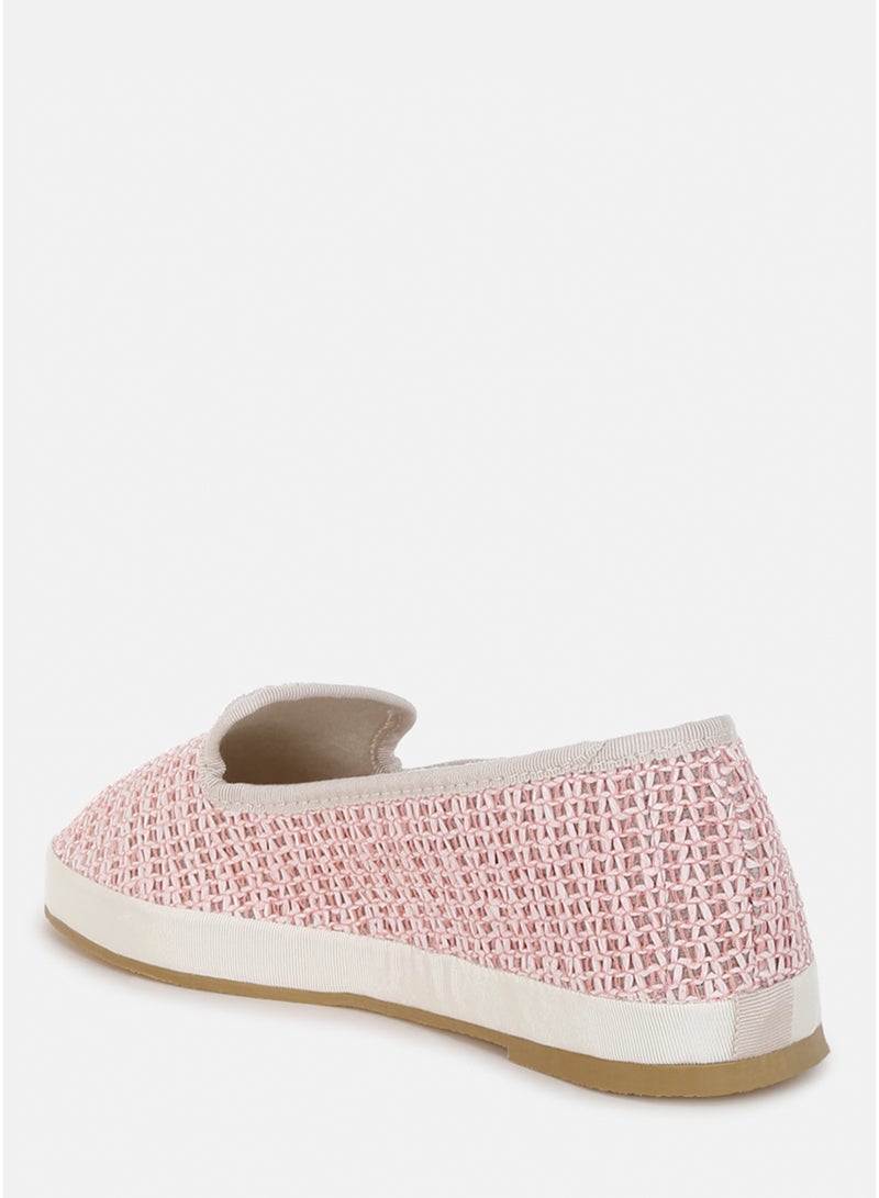 London Rag Round Toe Slip-On Loafers in Pink - Image 3
