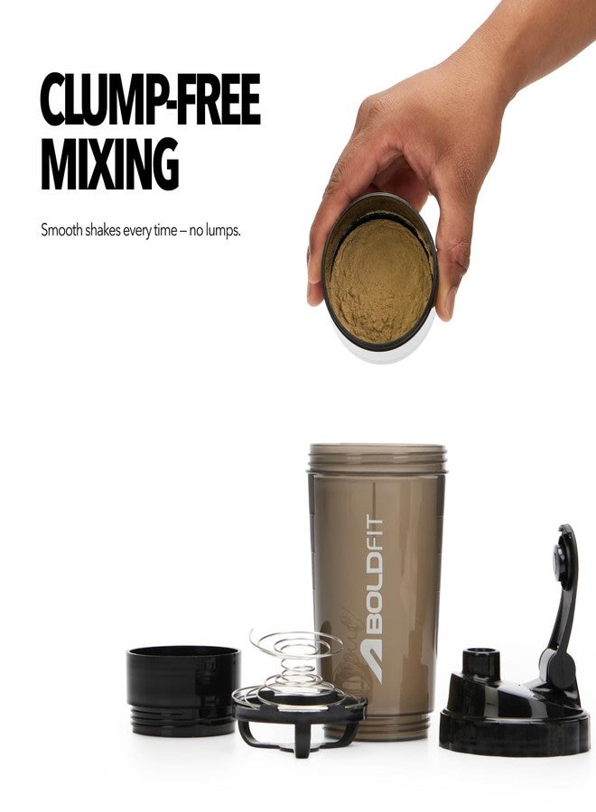 بولد فيت زجاجة خلط البروتين Boldfit SpiderX Gym Shaker، مزودة بحجرتي تخزين، مثالية لتحضير مخفوق البروتين أثناء التمرين. - Image 3