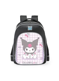 Primary school girls' schoolbag 1-3-6 years old backpack shoulder pad lightweight pink warning strip backpack,B-06-Reflex-Small-Ku-Black