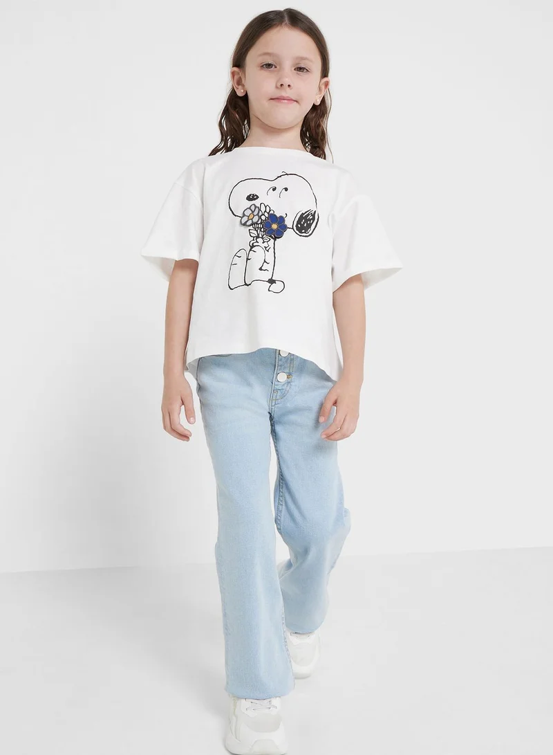 MANGO Kids Flared Jeans