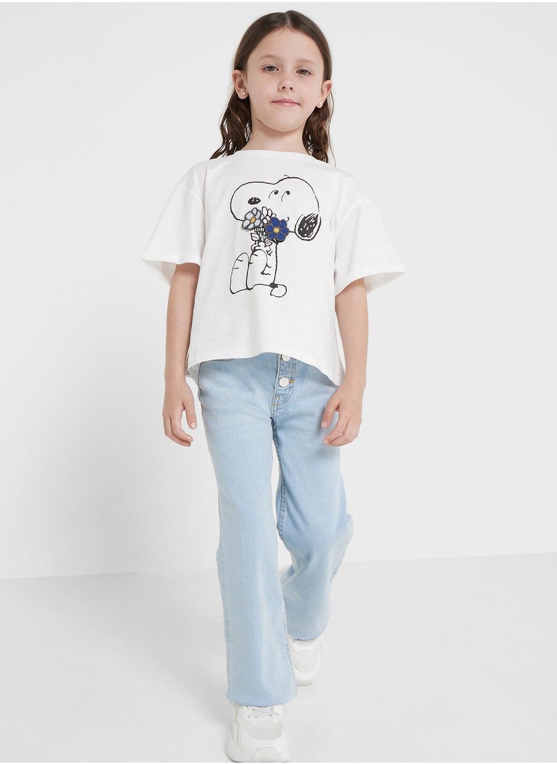 MANGO - Kids Flared Jeans - Image 1