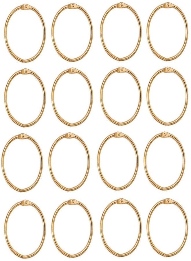 XMHF 2 Inch (20 Pack) Nickel Plated Steel Binder Rings, Golden, for School, Home, Office - Image 1