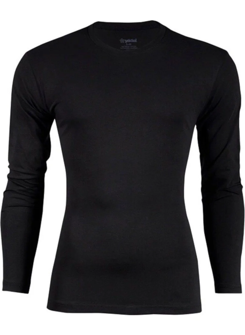 Yıldız Star Men's Modal Long Sleeve Zero Collar Body T-Shirt Undershirt - 385-386
