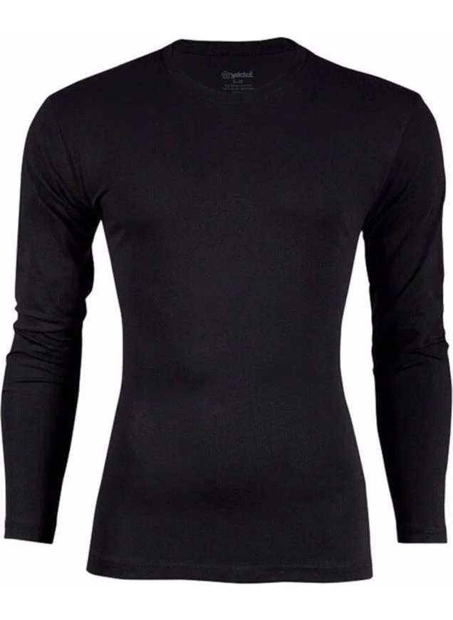 Yıldız Star Men's Modal Long Sleeve Zero Collar Body T-Shirt Undershirt - 385-386