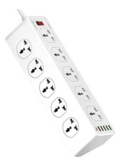 JAJEEK SC10610 Universal Power Socket Wall Mount – New Power Strip with PD USB Charging Ports, 10-Way Outlet Extension Plug Socket, Surge Protection, Compact Design for Home, Office, and Travel, Efficient Charging for Devices, Overload Protection, Black  - Image 2