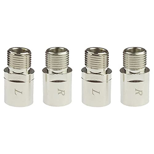 Kasteco 2 Pairs Bike Pedal Extenders, Fit 9/16 in Spindle Pedals Bike, Extend by 20mm/0.79inch - Image 1