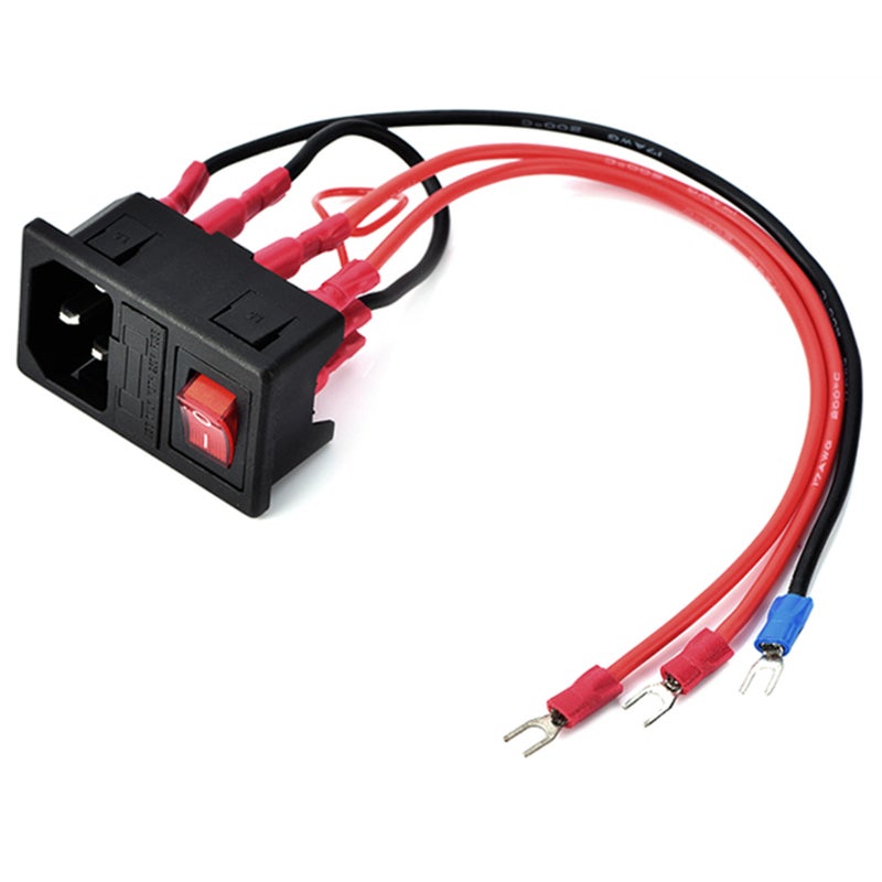 وحدة قابلة للتوصيل Utype بمقبس ومحول تبديل تغذية طاقة 10A 220V/110V مع مفصل من أجل مطباعة ثلاثية الأبعاد - Image 3