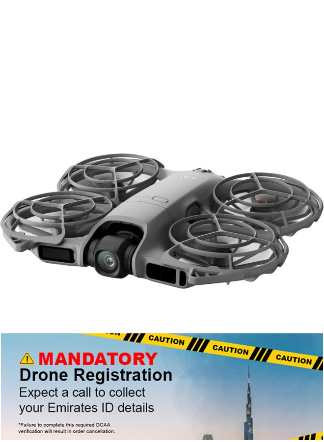 DJI Neo 2 Fly More Combo (Drone Only),UAE Version with official warranty support, 4K Drone With Camera,Palm Takeoff & Landing,Gesture Control, ActiveTrack,Omnidirectional Obstacle Sensing, 3 Batteries -UAE Version with Official Warranty Support - Image 1