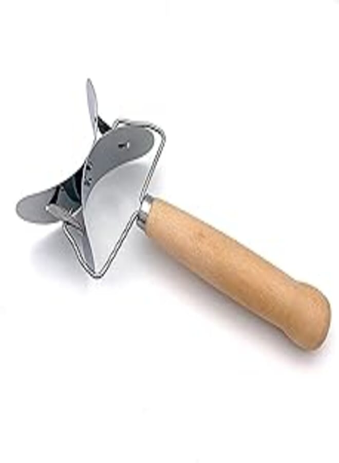 Roller for Cutting Circles, Dumpling Knife with Wooden Handle 