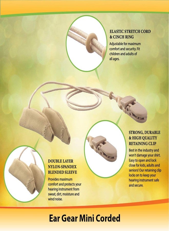 آير جير مشبك Ear Gear Mini لتثبيت أجهزة السمع: راحة، حماية، وأمان - يناسب أجهزة السمع من 1 بوصة إلى 1.25 بوصة - يثبت جهاز السمع أو مكبر الصوت - يحمي من العرق، الأوساخ، الرطوبة، الفقدان، وضوضاء الرياح - Image 2